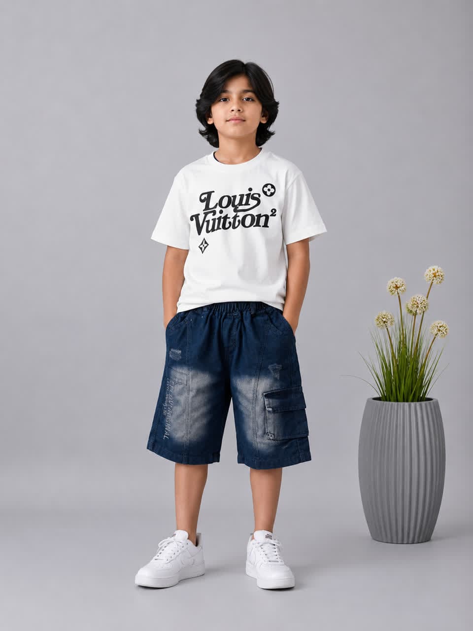 تیشرت پسرانه باکسی LOUIS VUITTON سایز45تا65 کد 2002036
