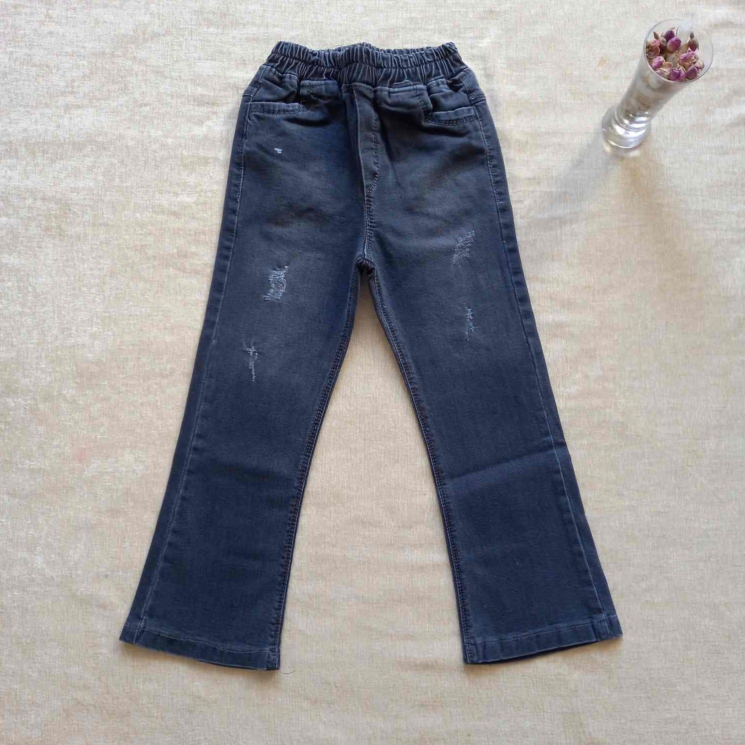 شلوار دخترانه بوت کات جین سایز 65تا100 کد1006058 — تصویر ۲