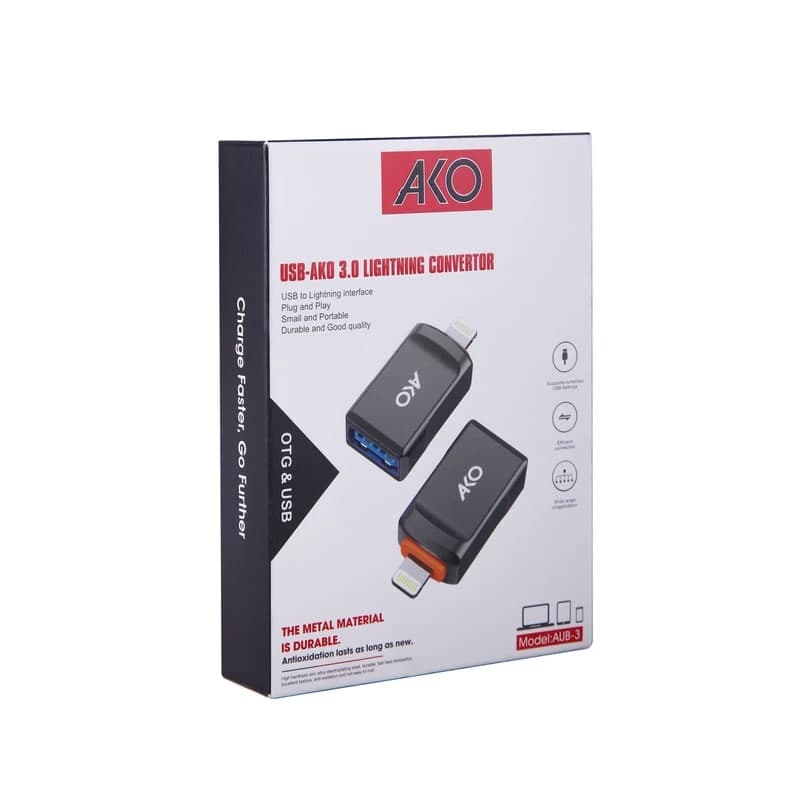 تبدیل OTG برند آکو لایتنینگ مدل AUB-3 — تصویر ۲