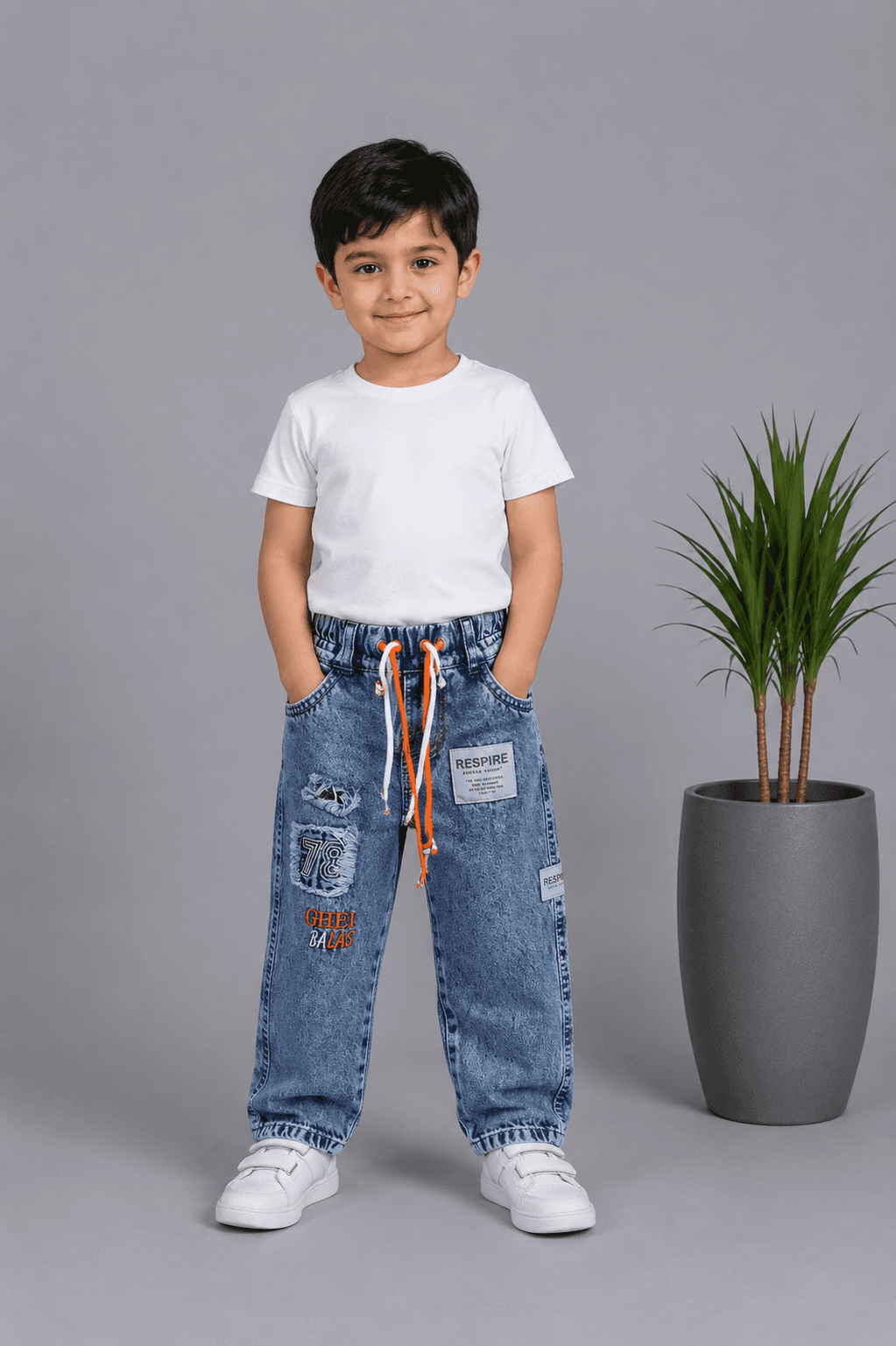 شلوار پسرانه مام جین 78 سایز 55تا80 کد2006083