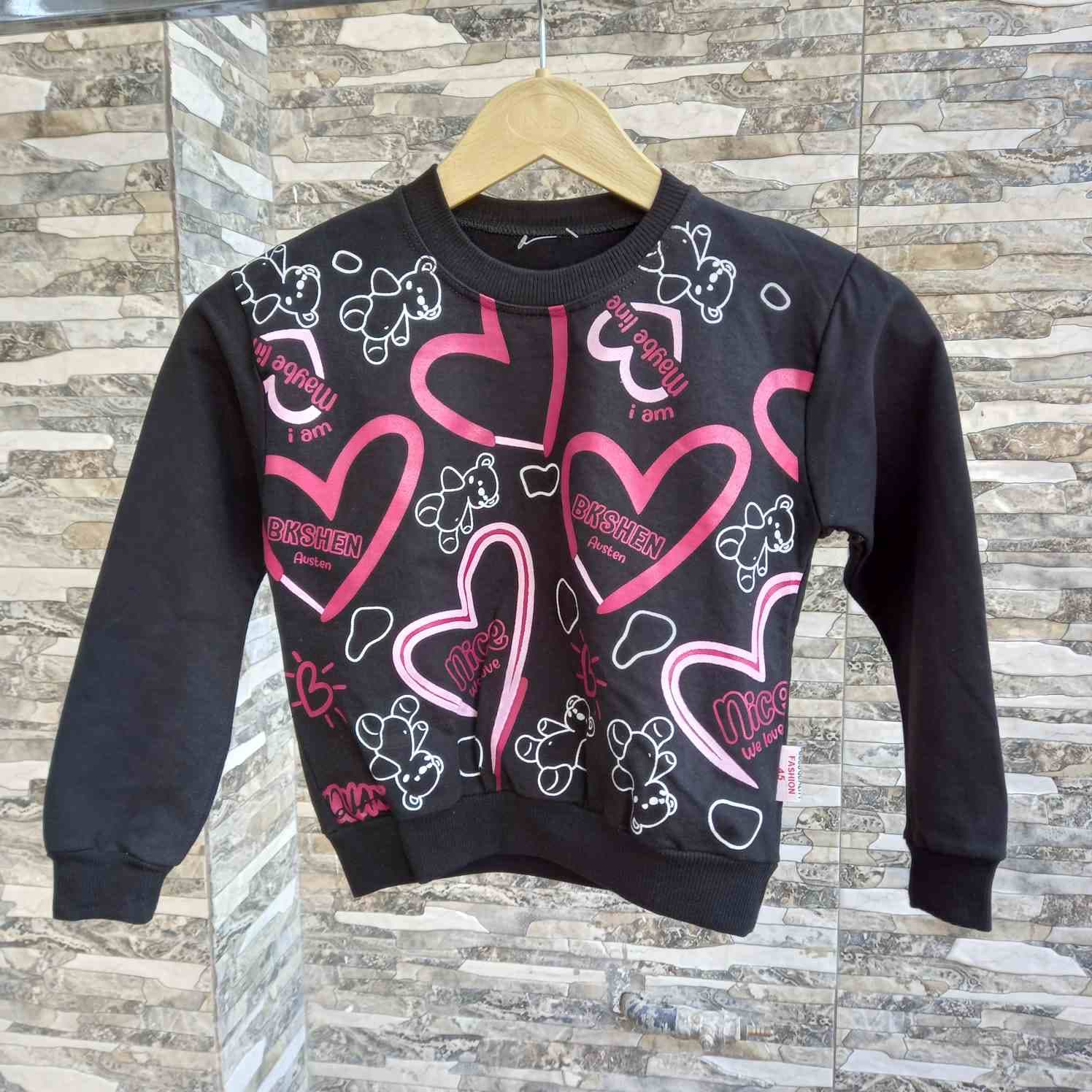 کراپ دخترانه قلبی سایز45تا60 کد 1002012 — تصویر ۳