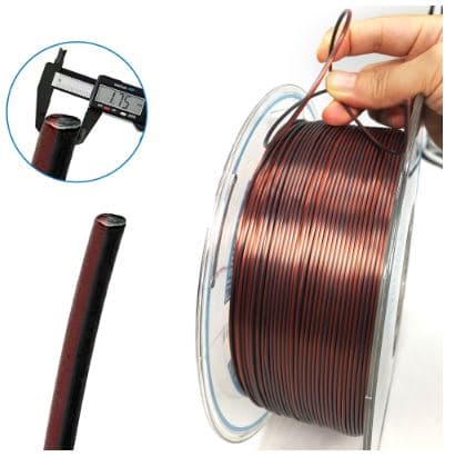 فیلامنت پرینتر سه بعدی دو رنگ یوسو Silver Copper