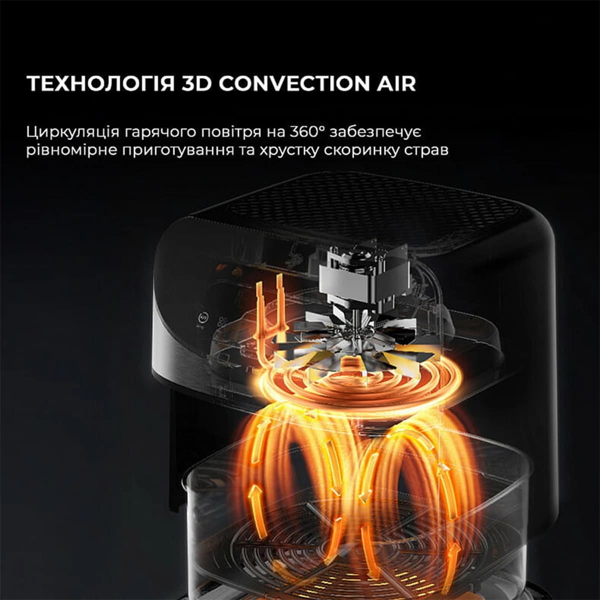 هواپز شیائومی Deerma Air Fryer DEM-KZ150W ظرفیت 8 لیتر — تصویر ۶
