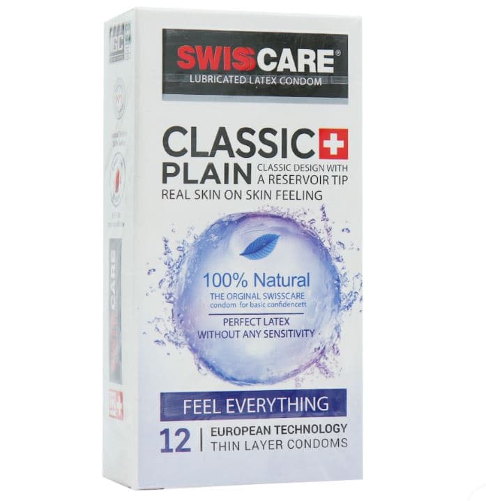 کاندوم کلاسیک 12 عددی مدل Classic Plain سوئیس کر