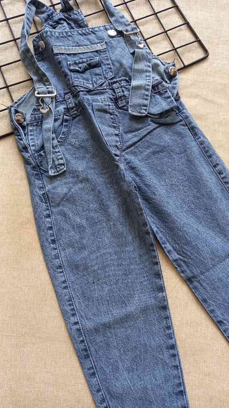 شلوار پیشبندار بچگانه جین سایز 60تا85 K2006049 — تصویر ۴