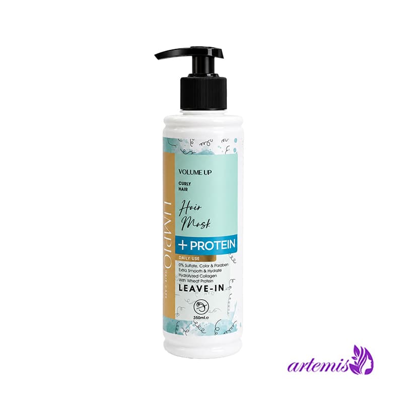 ماسک مو بدون آبکشی لیمپیو Limpio مدل Volume Up + Protein حجم 350 میلی لیتر