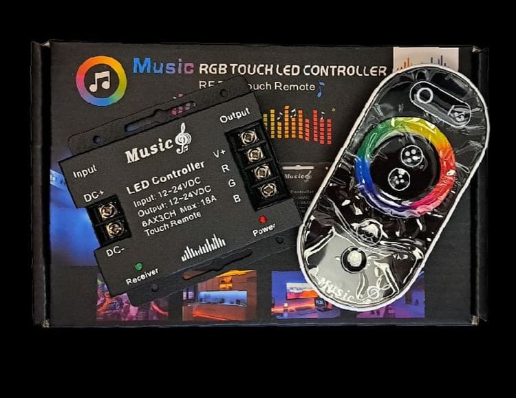 کنترلر RGB موزیکال ریموت RF تاچ ۱۸ امپر — تصویر ۲