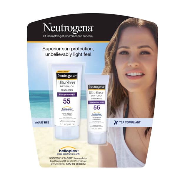ضدآفتاب نوتروژینا Neutrogena مدل Ultra Sheer SPF55 — تصویر ۳