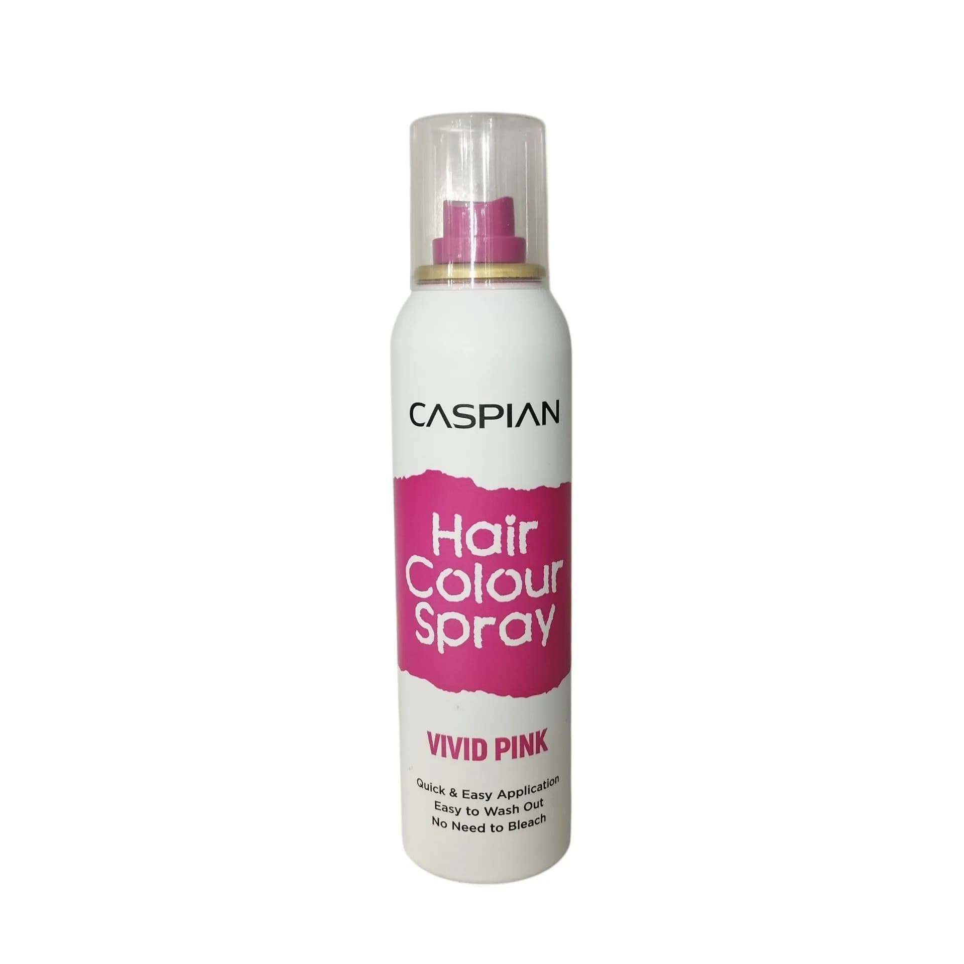 اسپری رنگ موی موقت کاسپین (Caspian) مدل Vivid Pink صورتی– حجم ۱۵۰ میلی‌لیتر — تصویر ۲