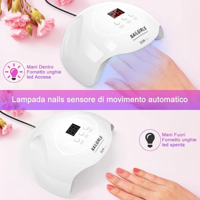 لامپ UV/LED ناخن NAILGIRLS، لامپ ۳۶ وات با ۳ حالت زمان‌بندی و ۱۸ عدد لامپ LED — تصویر ۵
