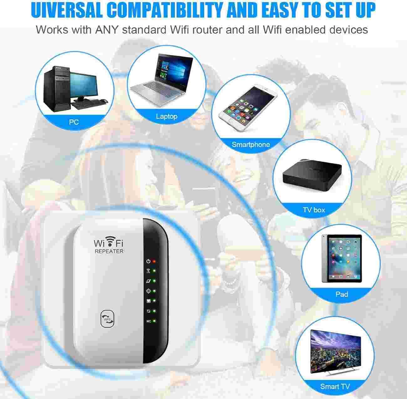 تقویت کننده WiFi مدل Wireless-N WIFI Repeater — تصویر ۲