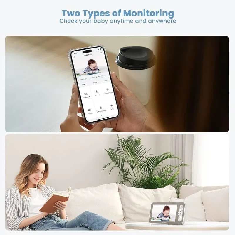 دوربین و مونیتور امنیتی کودک برند ieGeek Baby 1T — تصویر ۴