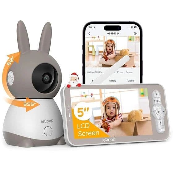 دوربین و مونیتور امنیتی کودک برند ieGeek Baby 1T