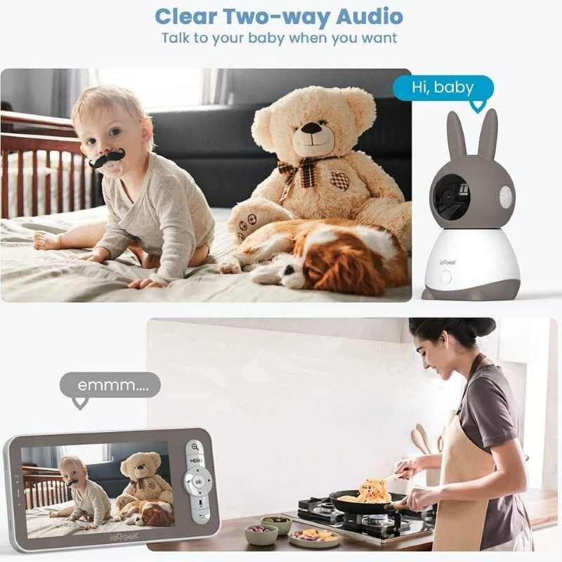 دوربین و مونیتور امنیتی کودک برند ieGeek Baby 1T — تصویر ۸