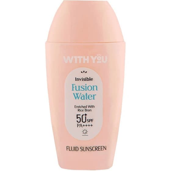 ضد آفتاب فلوئید SPF50 بی رنگ ویت یو Invisible Fusion Water حجم 60 میل