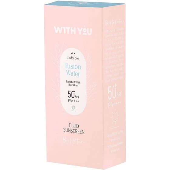 ضد آفتاب فلوئید SPF50 بی رنگ ویت یو Invisible Fusion Water حجم 60 میل — تصویر ۲