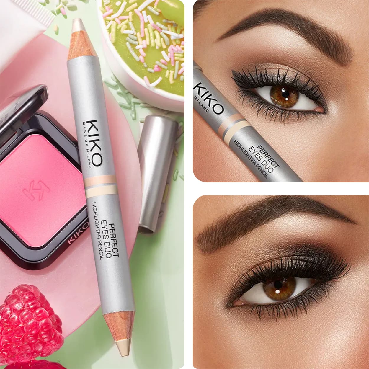 مداد هایلایتر دو سر کیکو KIKO مدل PERFECT EYES DUO — تصویر ۵
