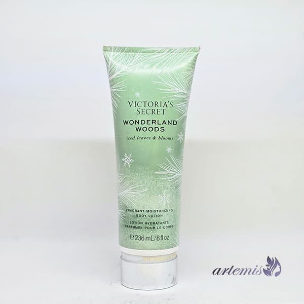 لوسیون بدن ویکتوریا سکرت (Victoria’s Secret) مدل Wonderland Woods Iced Leaves & Blooms حجم 236 میلی‌لیتر