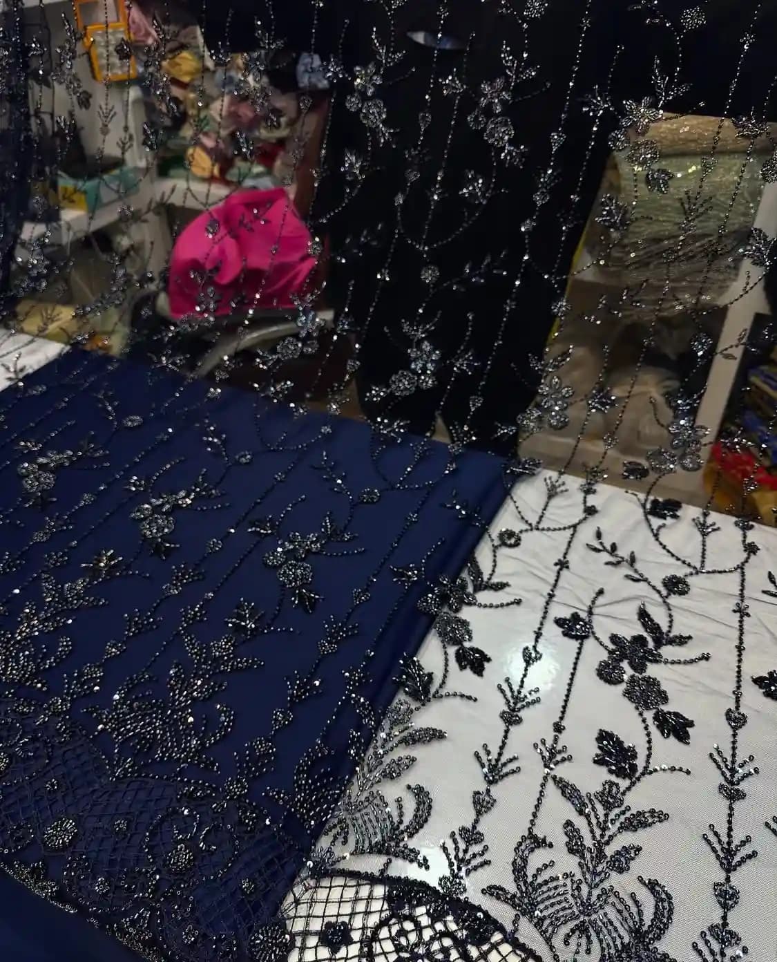 پارچه مجلسی دیزاین هندی — تصویر ۴