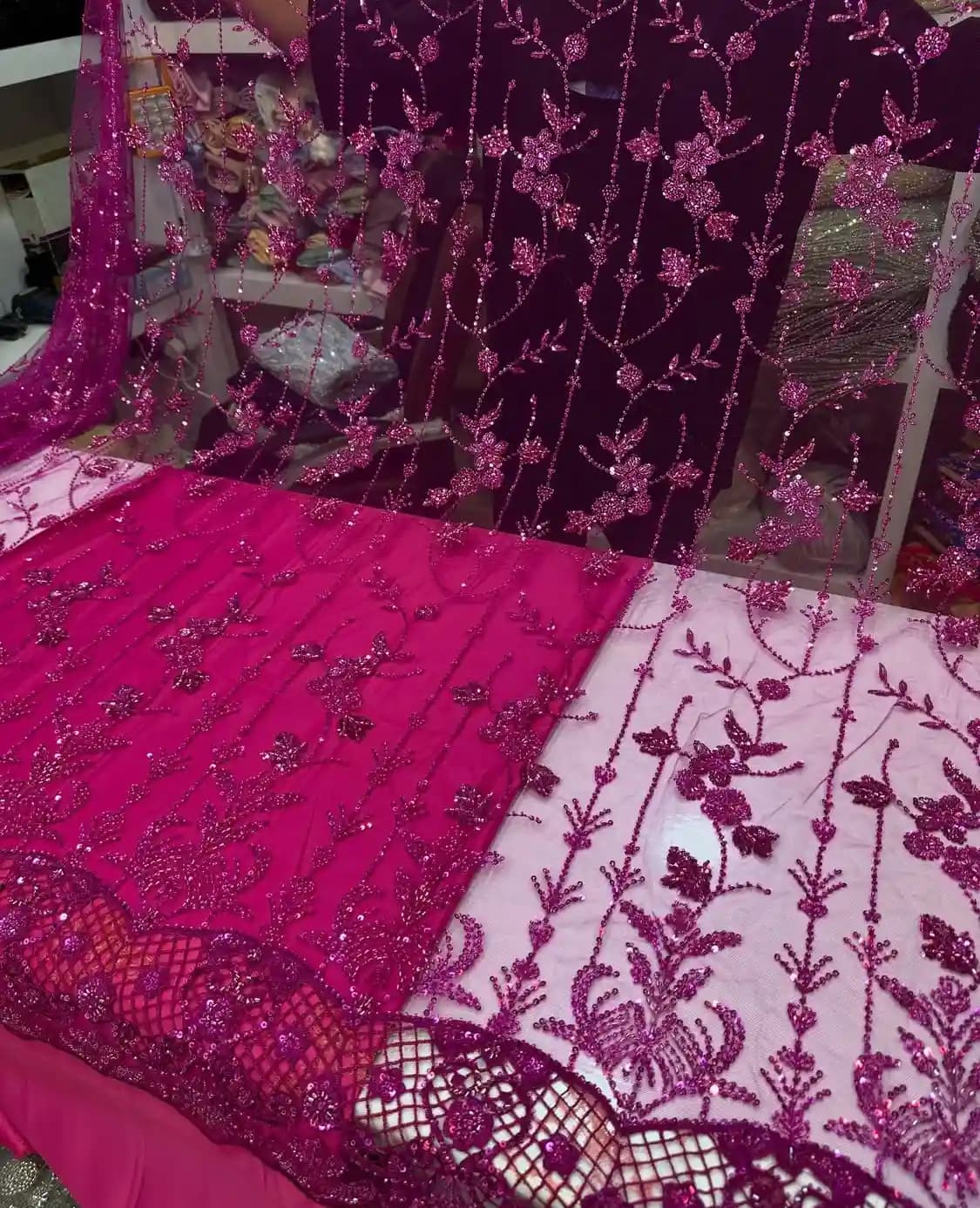 پارچه مجلسی دیزاین هندی