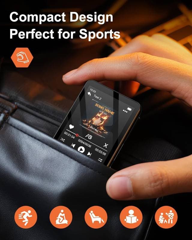 پخش کننده MP3 و MP4 با ظرفیت 128 گیگابایت AGXOV — تصویر ۸