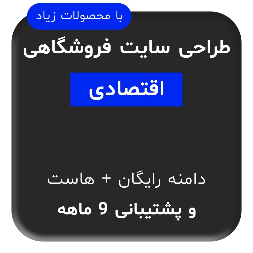 طراحی سایت فروشگاهی سنگین اقتصادی