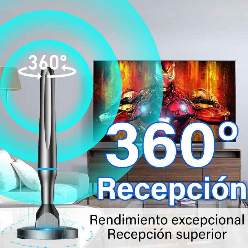 آنتن 4K گیرنده کانالهای تلویزیون داخلی DTT برای تلویزیون هوشمند DGUPSP — تصویر ۵