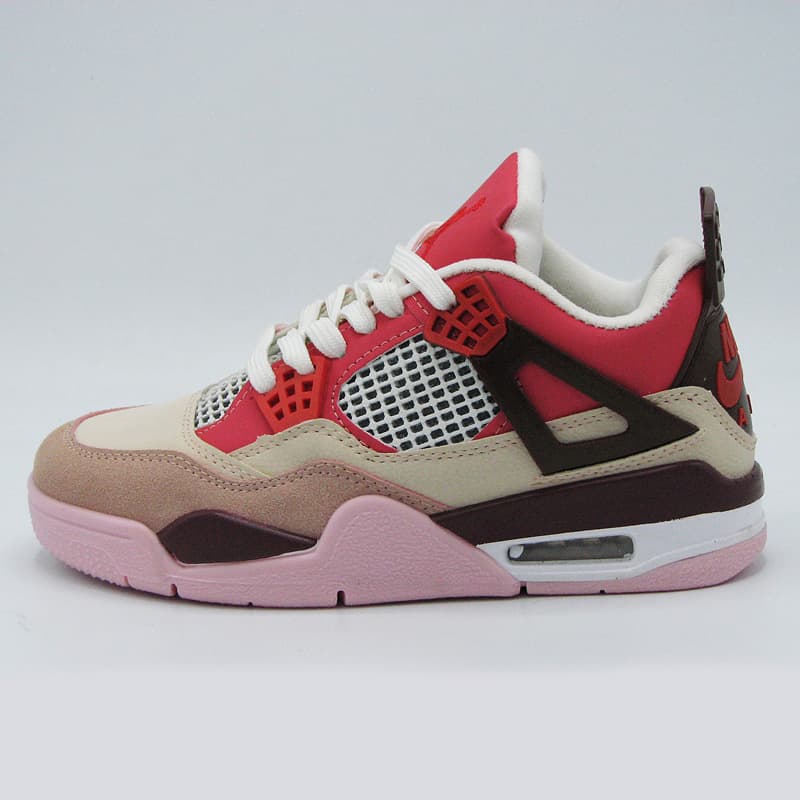 کفش نایک ایر جردن Nike Air Jordan 4 کرم صورتی