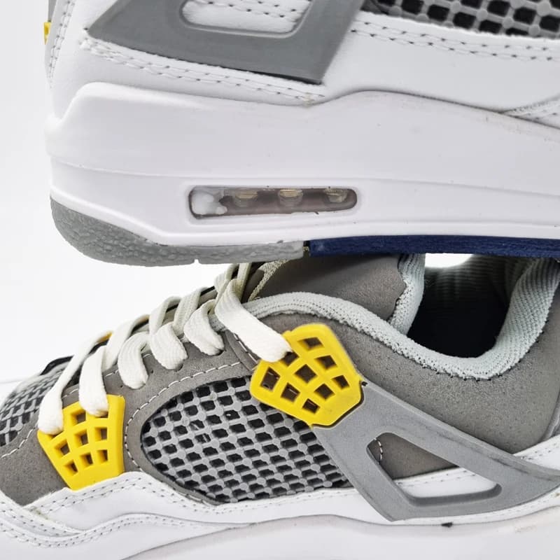 کفش نایک ایر جردن Nike Air Jordan 4 سفید طوسی — تصویر ۶