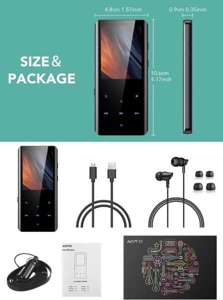 پخش کننده موسیقی MP3 پلیر 64 گیگابایتی (دارای خط و خش روی بدنه) — تصویر ۶