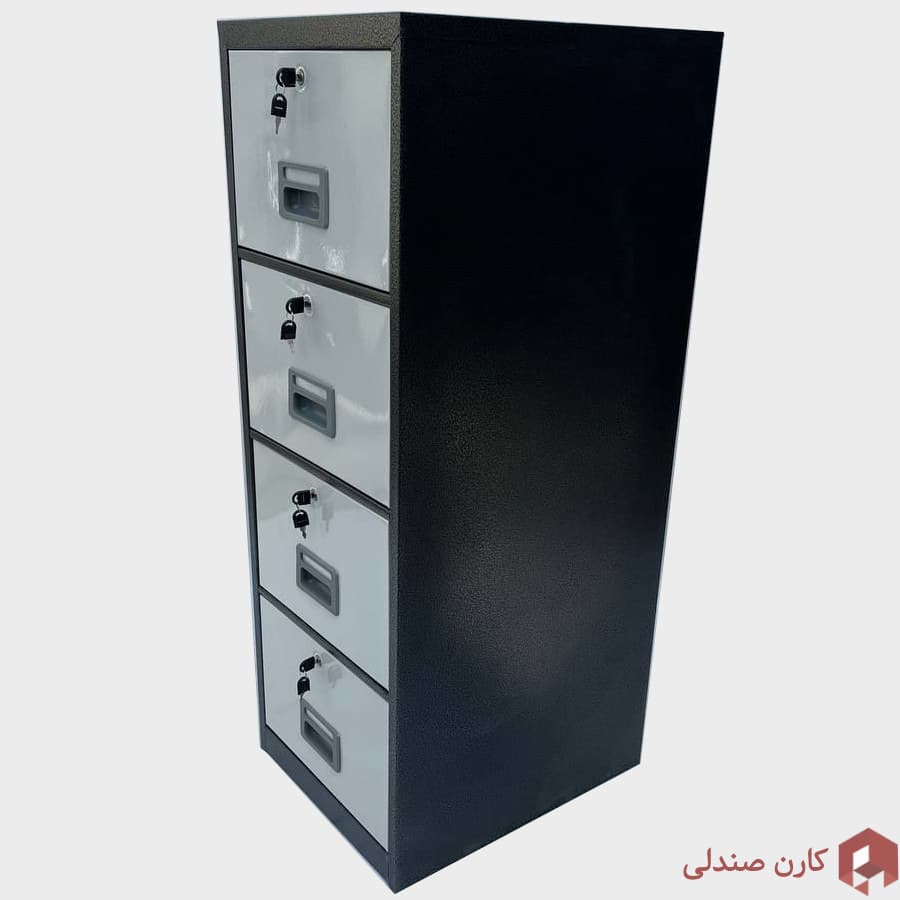 فایل 4 کشو فلزی با قفل