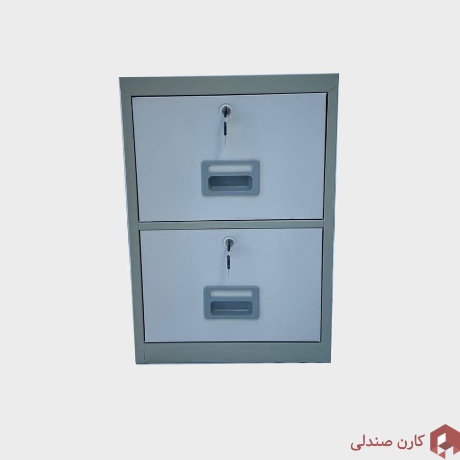 فایل فلزی 2 کشو با قفل