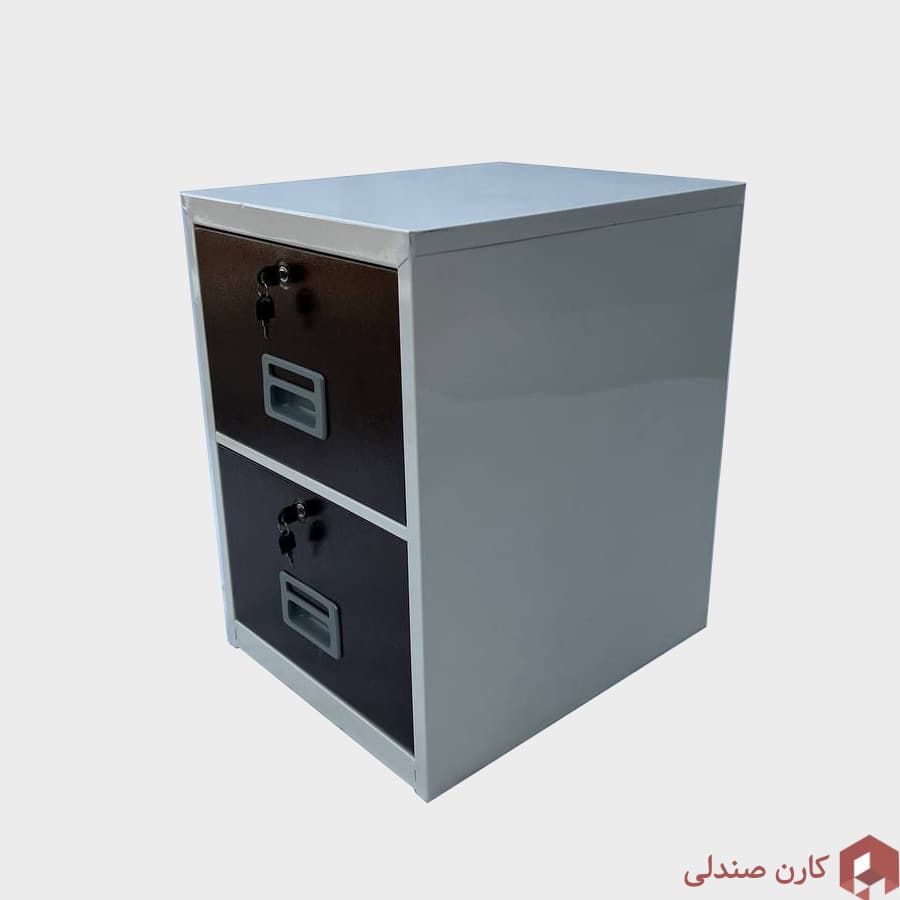 فایل فلزی 2 کشو با قفل — تصویر ۲