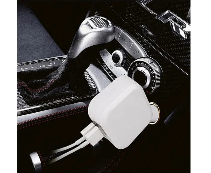 شارژر فندکی ماشین تاشو 2 در 1 با دو پورت USB مدل CH-316 — تصویر ۵