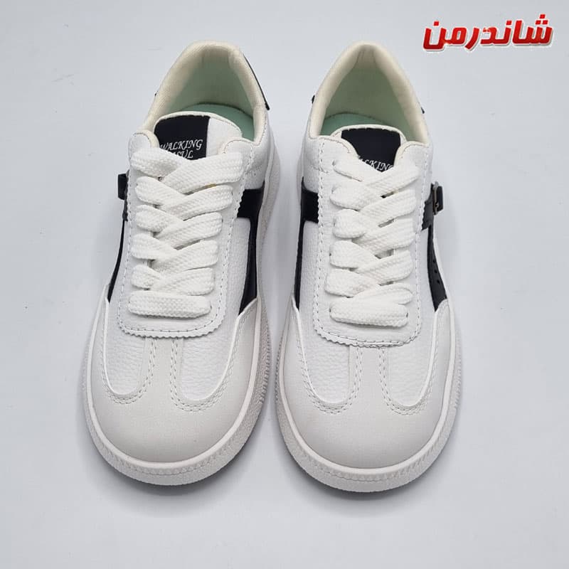 کفش ونس دخترانه سگک دار سفید — تصویر ۲
