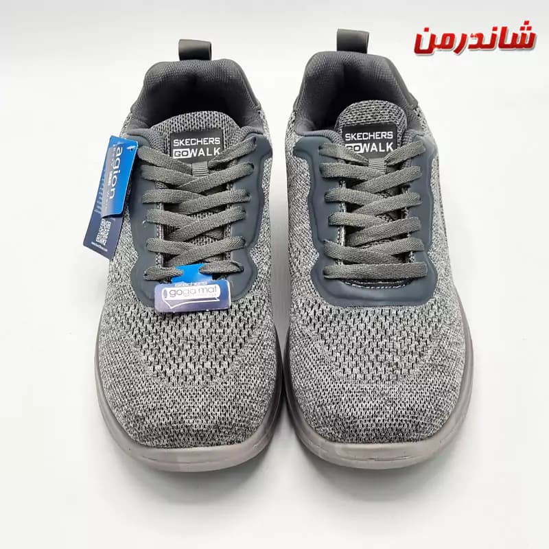 کفش اسپرت مردانه اسکیچرز skechers طوسی کد1222 — تصویر ۳