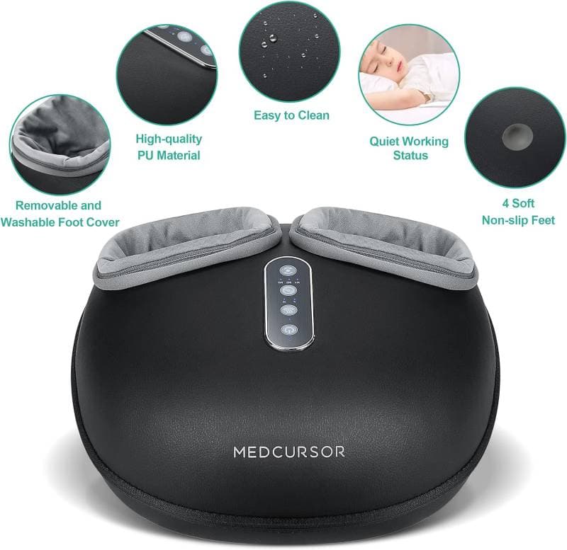 ماساژور برقی پا Medcursor مدل MDFM400 با قابلیت حرارت و ماساژ عمیق با فشرده‌سازی — تصویر ۸