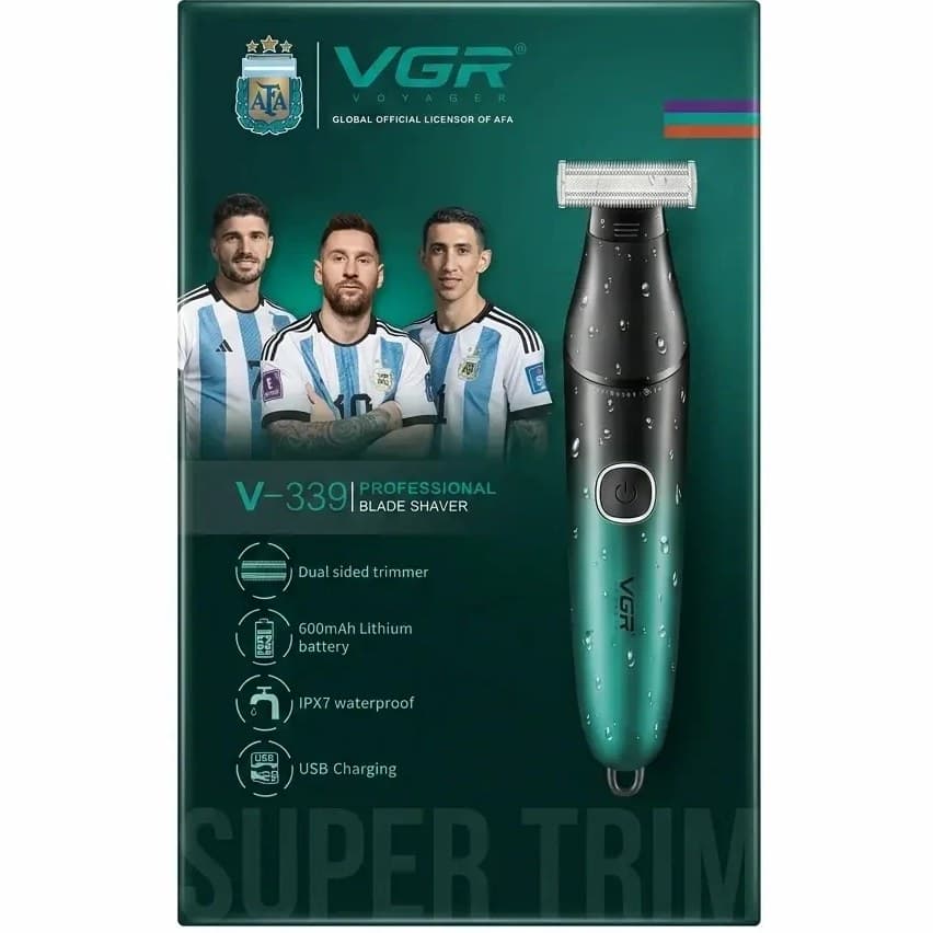 ماشین اصلاح VGR V-339 | تریمر شارژی ضدآب اورجینال با ضمانت اصالت — تصویر ۲