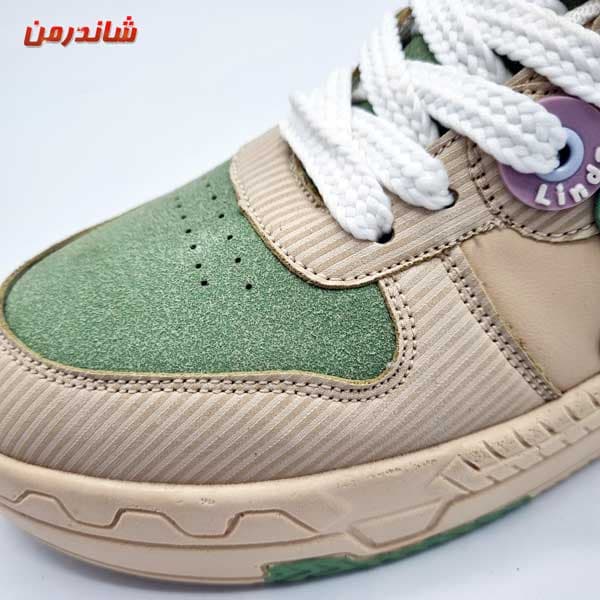 کفش دخترانه تدی مدل خرسی کرم سبز — تصویر ۲