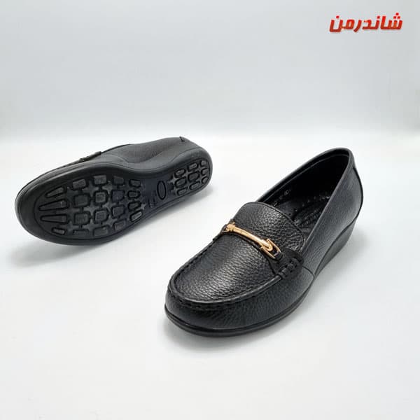 کفش زنانه طبی نهرین مدل هورنا کد مشکی — تصویر ۲