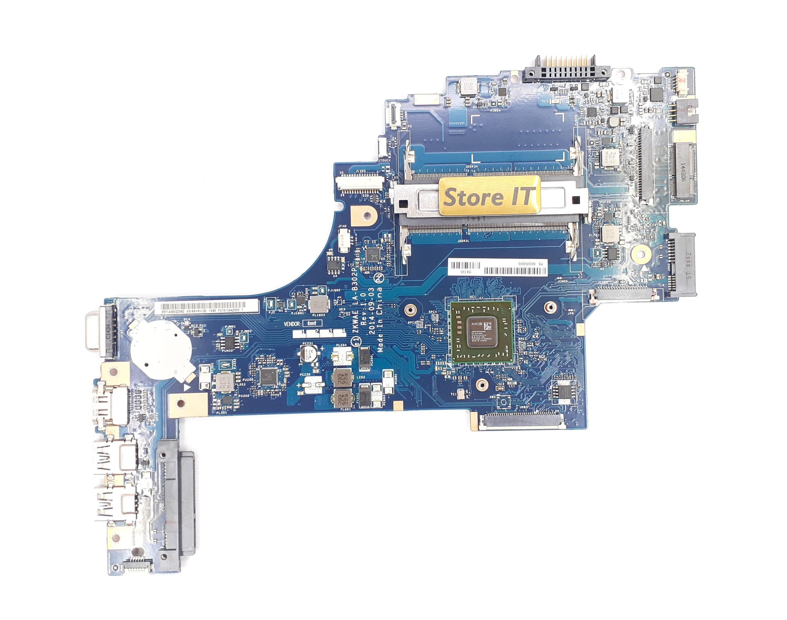 مادربرد لپ تاپ توشیبا Satellite C55-D (LA-B302P) AMD E1 بدون گرافیک
