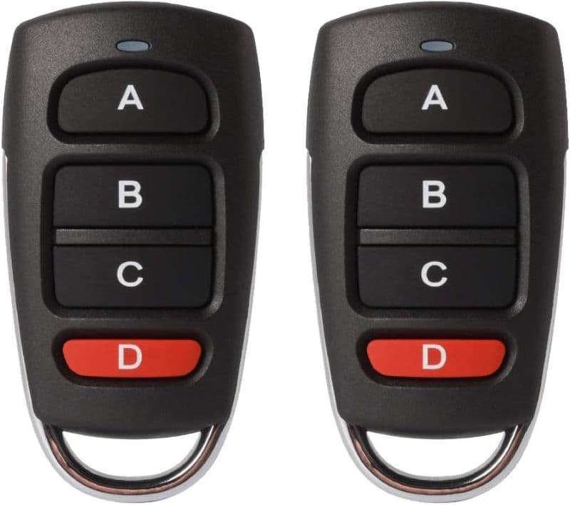 دو عدد ریموت کنترل درب گاراژ برقی برند ZXX مدل FOB 433Mhz