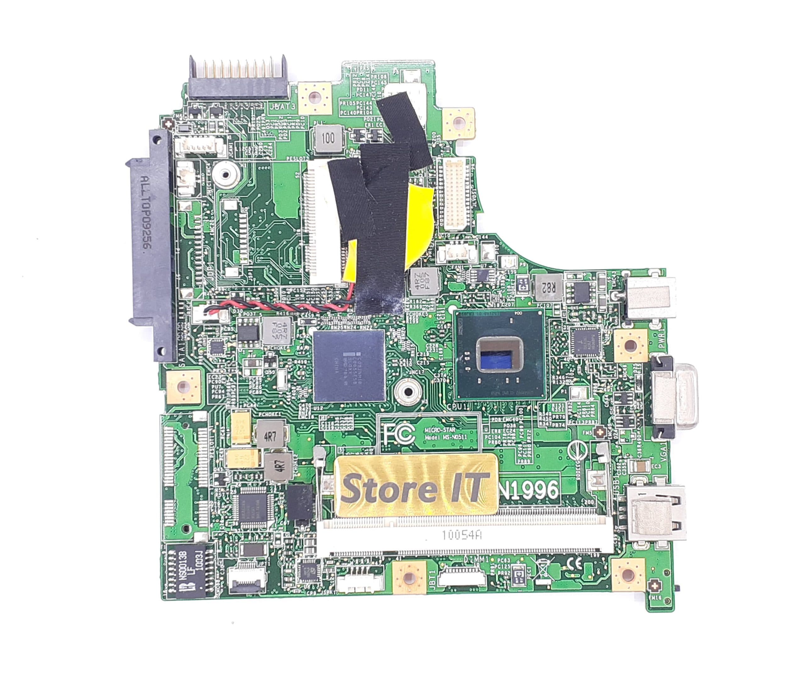 مادربرد لپ تاپ ام اس آی U160 (MS-N0511) Atom N450 بدون گرافیک