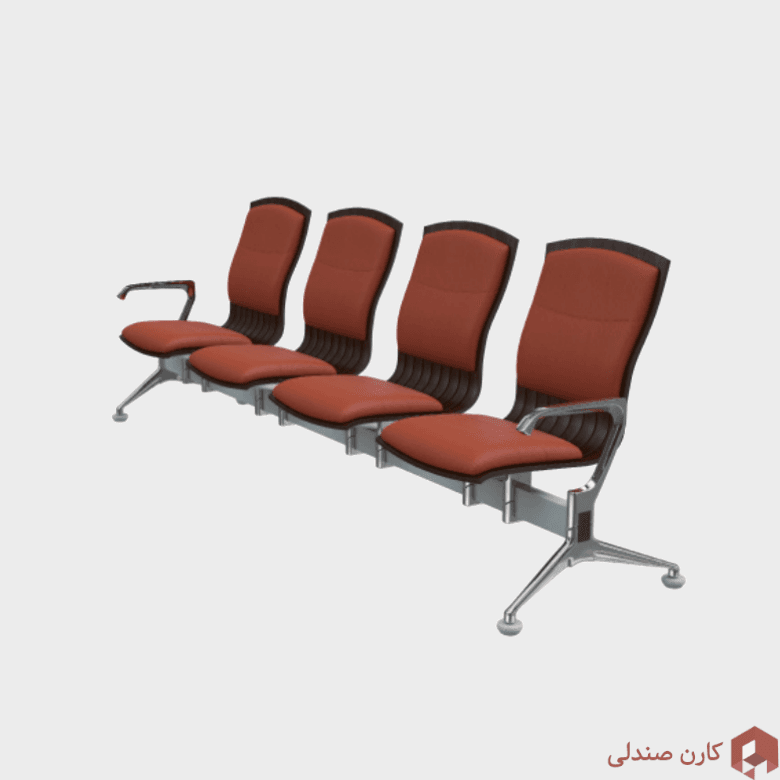 صندلی انتظار چهار نفره اروند مدل 3912