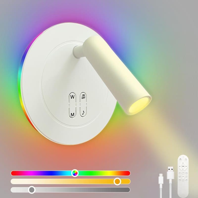 چراغ دیواری ریموت دار KZT هماهنگ‌سازی موسیقی و قابلیت تنظیم نور RGB