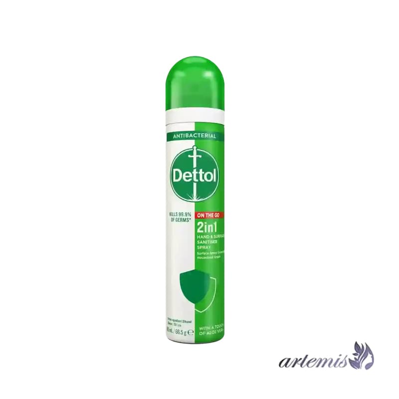 اسپری ضدعفونی‌ کننده دست و سطوح دتول Dettol 2in1 حجم 90 میلی لیتر