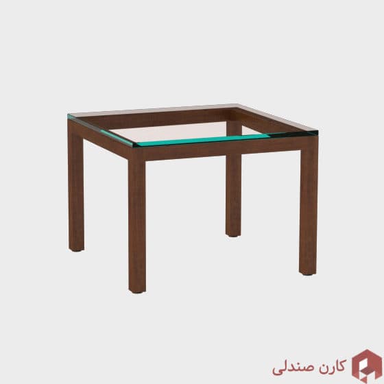 میز جلو مبلی (عسلی) شیشه ای 60×60 اروند ۵۰19WG