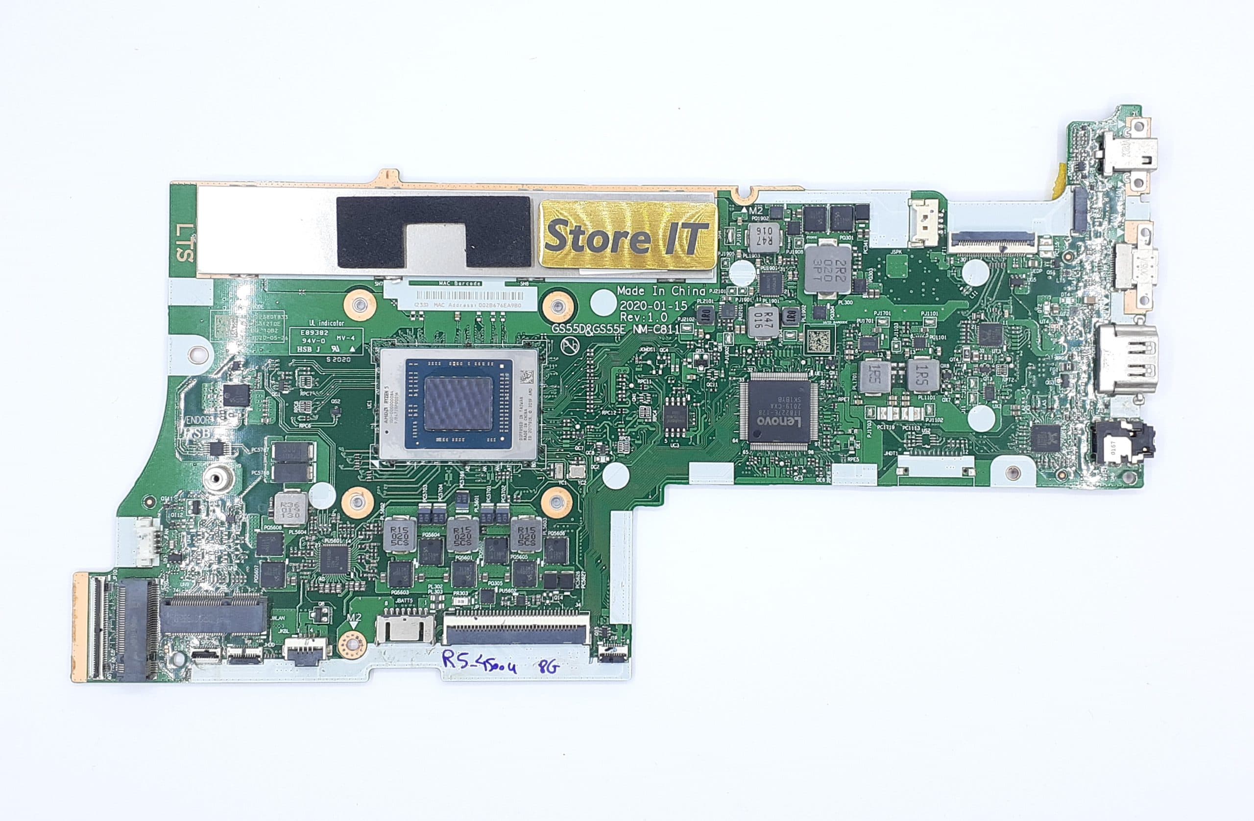 مادربرد لپ تاپ لنوو IdeaPad 5-ARE05 (NM-C811) Ryzen 5 بدون گرافیک – 8 گیگ رم
