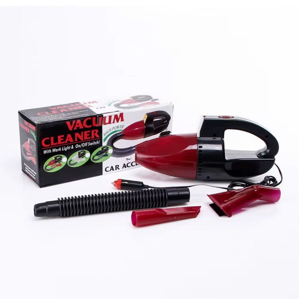 جارو فندکی خودرو HY‑VC02 با چراغ قوه | سبک و قابل‌حمل
