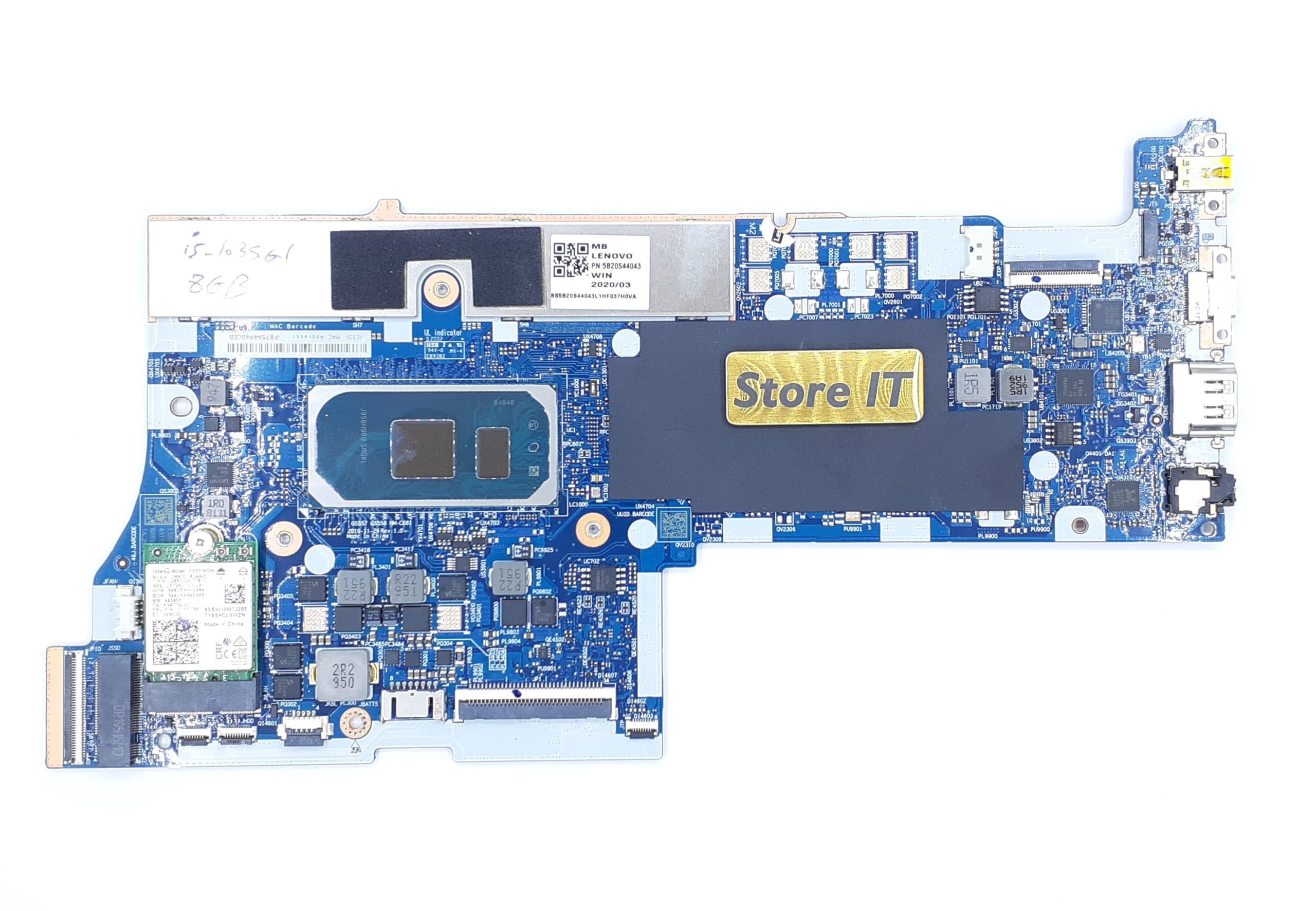 مادربرد لپ تاپ لنوو IdeaPad 5-15IIL05 (NM-C681) I5-10 بدون گرافیک – 8 گیگ رم — تصویر ۲